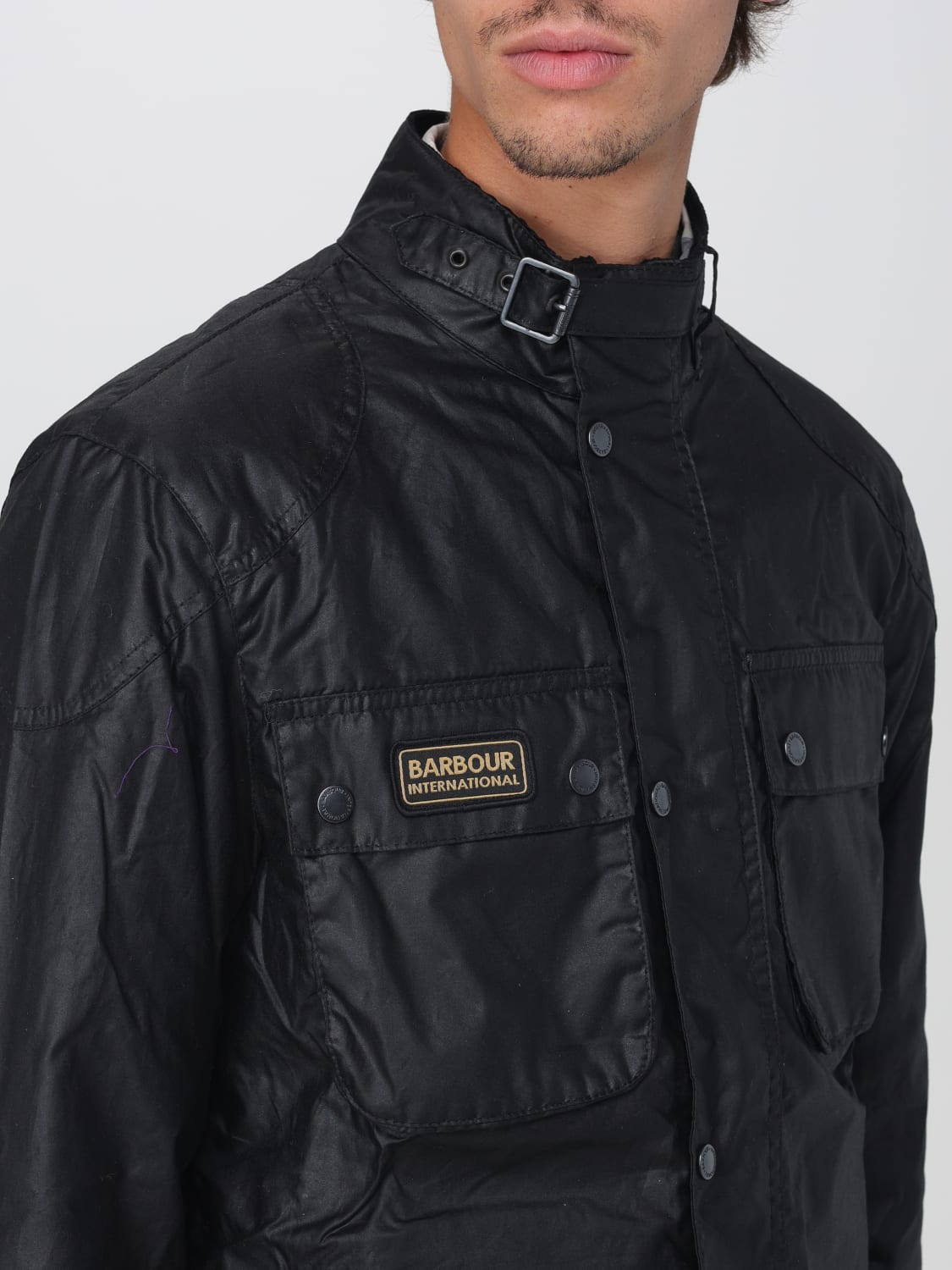 BARBOUR CHAQUETA: Abrigo hombre Barbour, Negro - Img 4