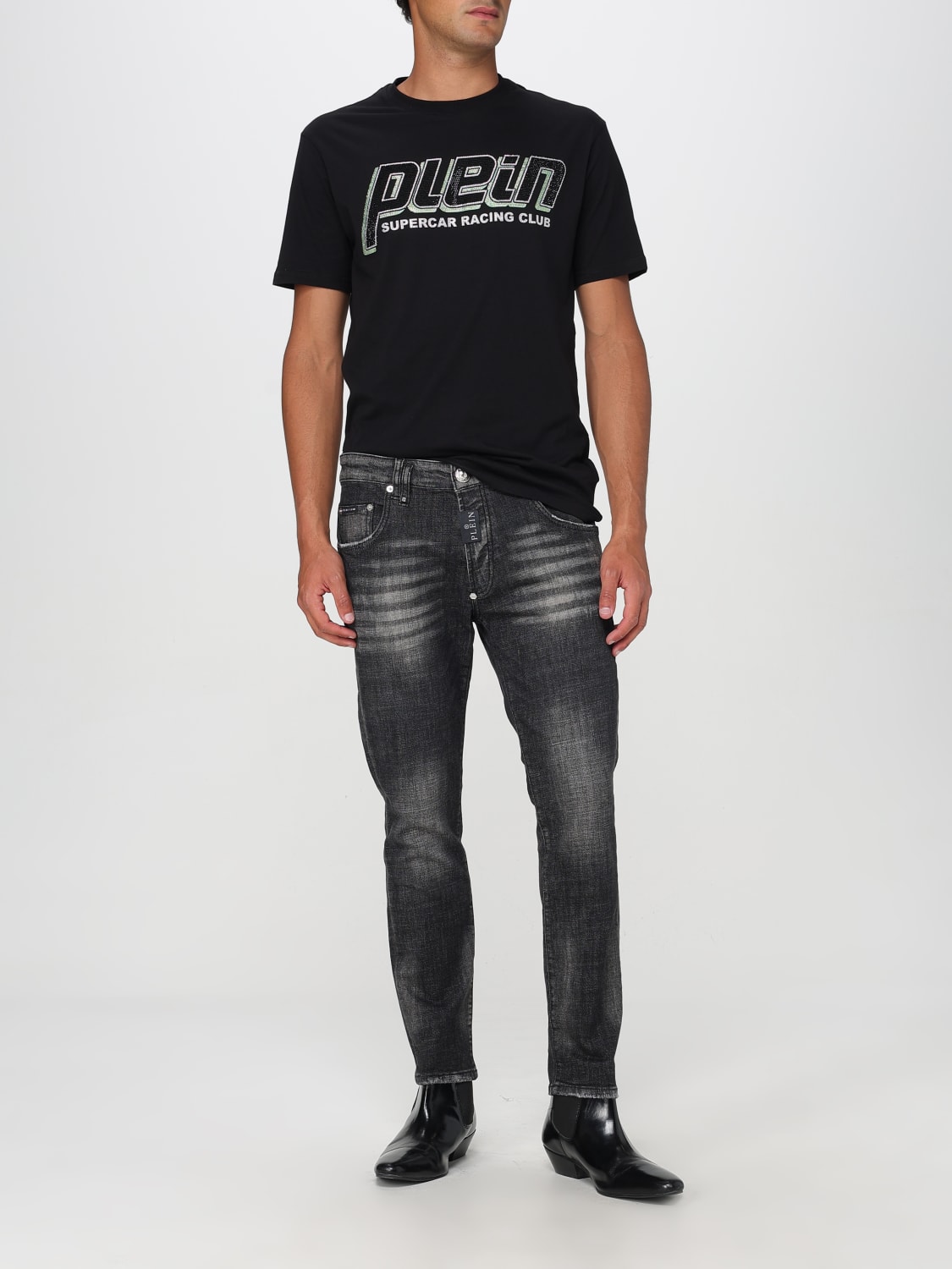 PHILIPP PLEIN JEANS: Jeans men Philipp Plein, Denim - Img 2