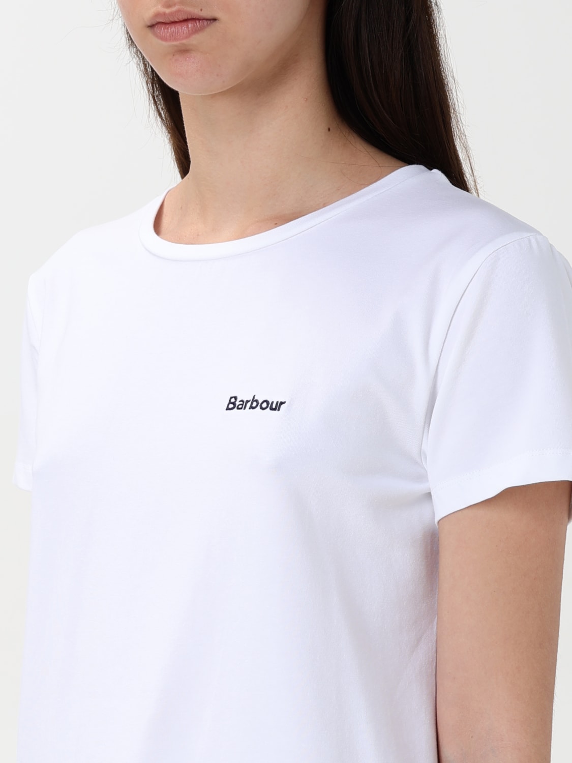 BARBOUR CAMISETA: Camiseta mujer Barbour, Blanco - Img 3