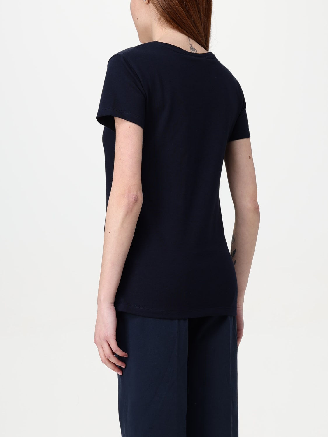 BARBOUR T-SHIRT: T-shirt woman Barbour, Blue - Img 2