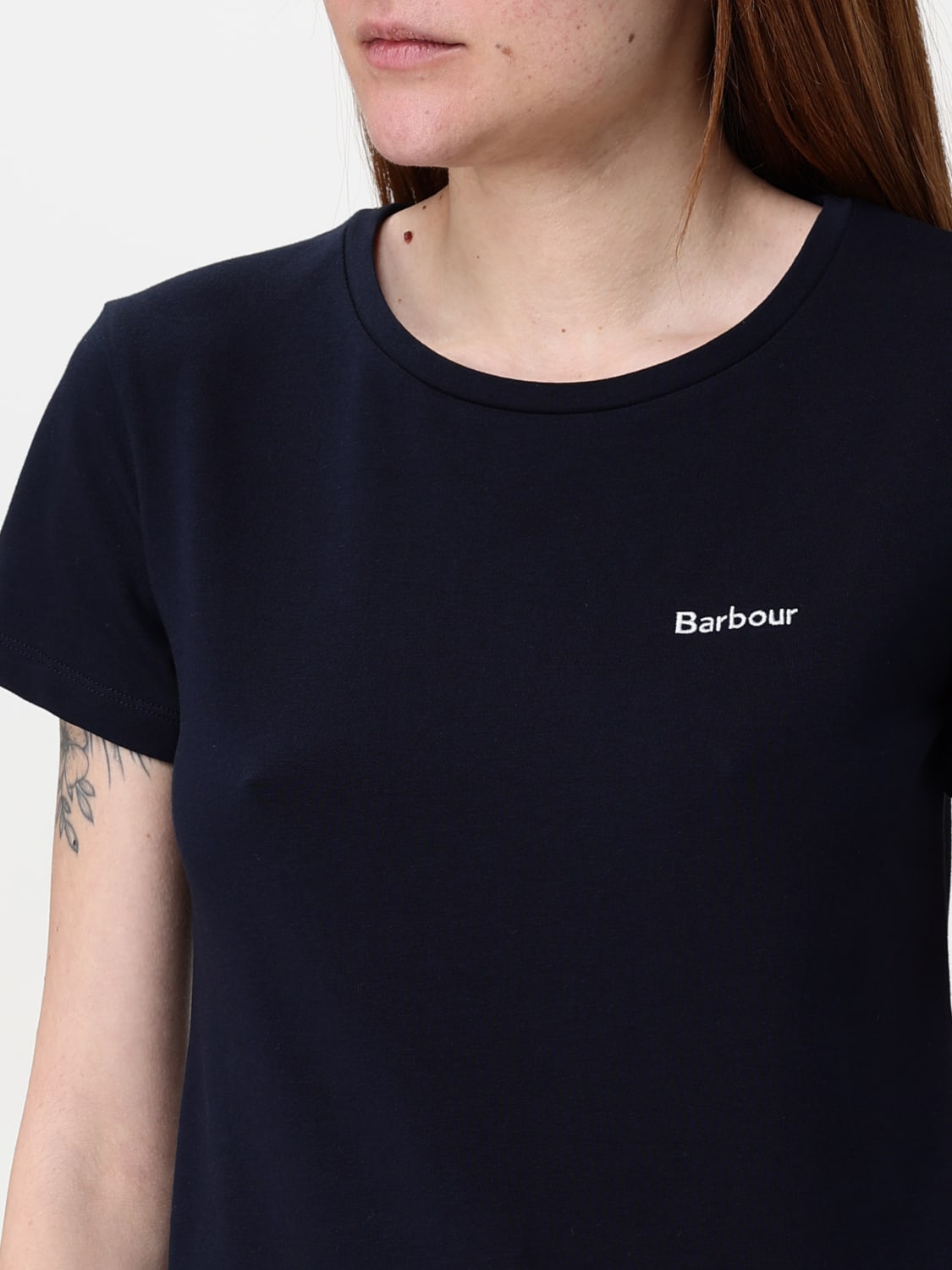 BARBOUR T-SHIRT: T-shirt woman Barbour, Blue - Img 3