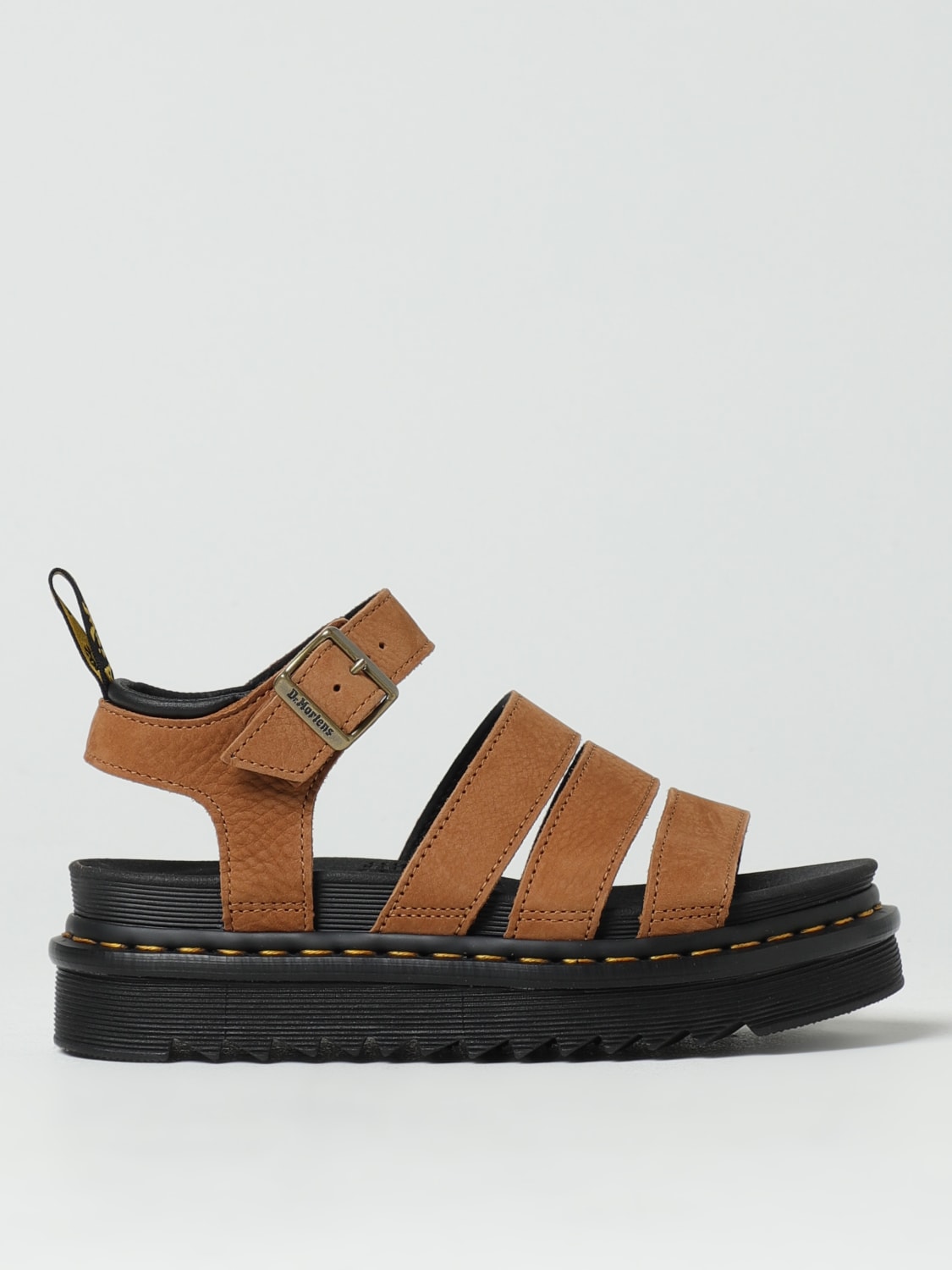 DR. MARTENS FLAT SANDAL: Flat sandals woman Dr. Martens, Leather - Img 1