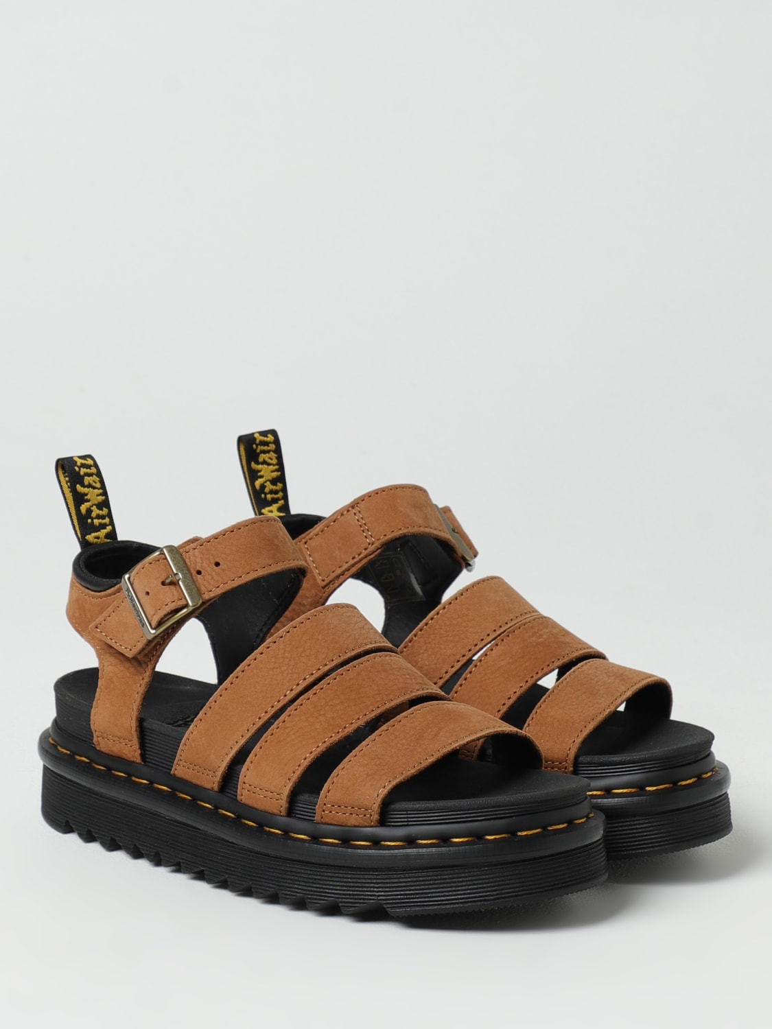 DR. MARTENS FLAT SANDAL: Flat sandals woman Dr. Martens, Leather - Img 2