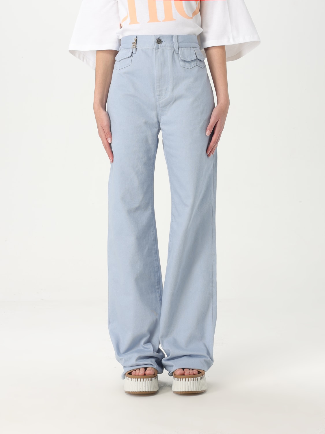 デニム・ジーパン CHLOE Woman Jeans White CH25UDP03251 112 CHLOÉ: Jeans woman - White | Chloé jeans CH25UDP03251 online
