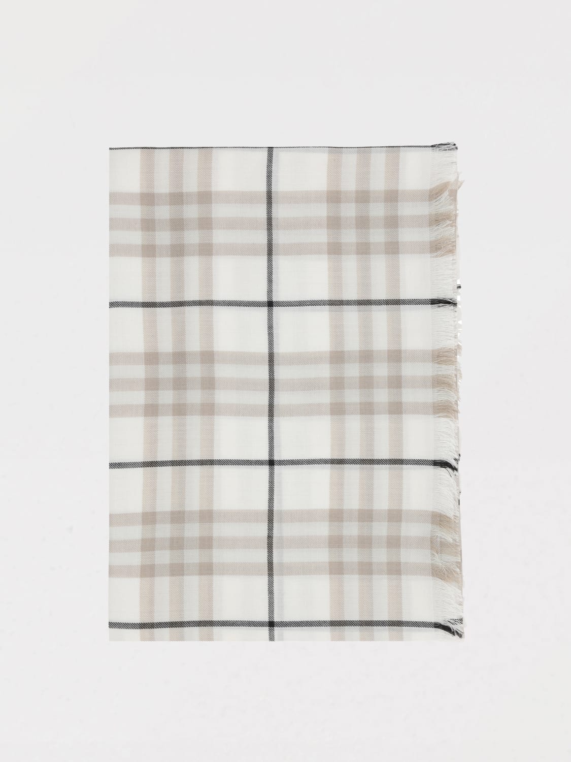 スカーフ BURBERRY Woman Scarf White 8105925 BURBERRY: Scarf woman - White | Burberry scarf 8105925