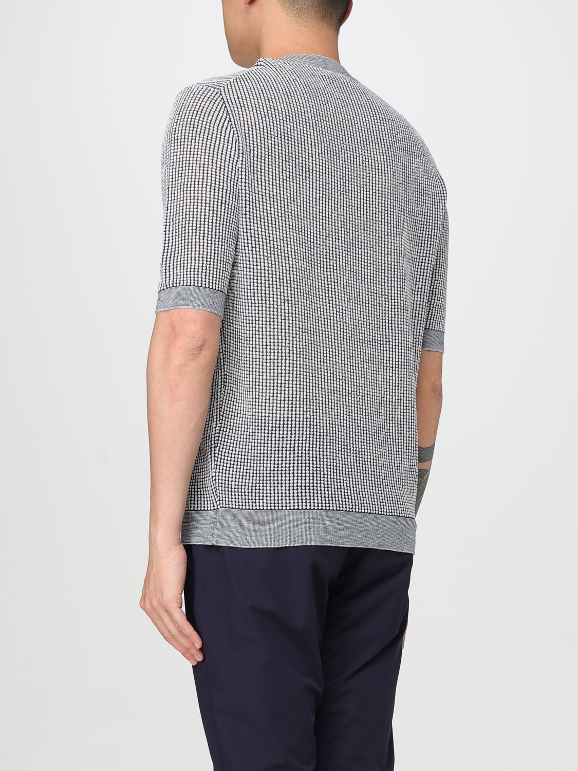 BALLANTYNE SWEATER: Sweater men Ballantyne, Blue - Img 2