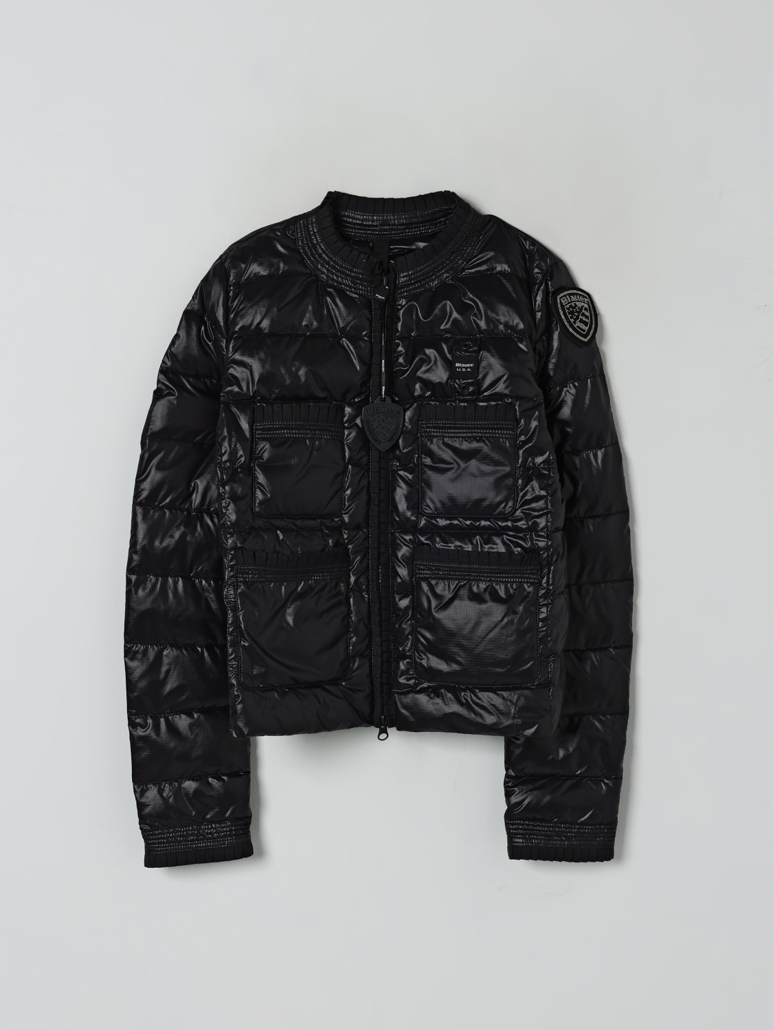 BLAUER GIACCA: Piumino imbottito e trapuntato Blauer, Nero - Img 1