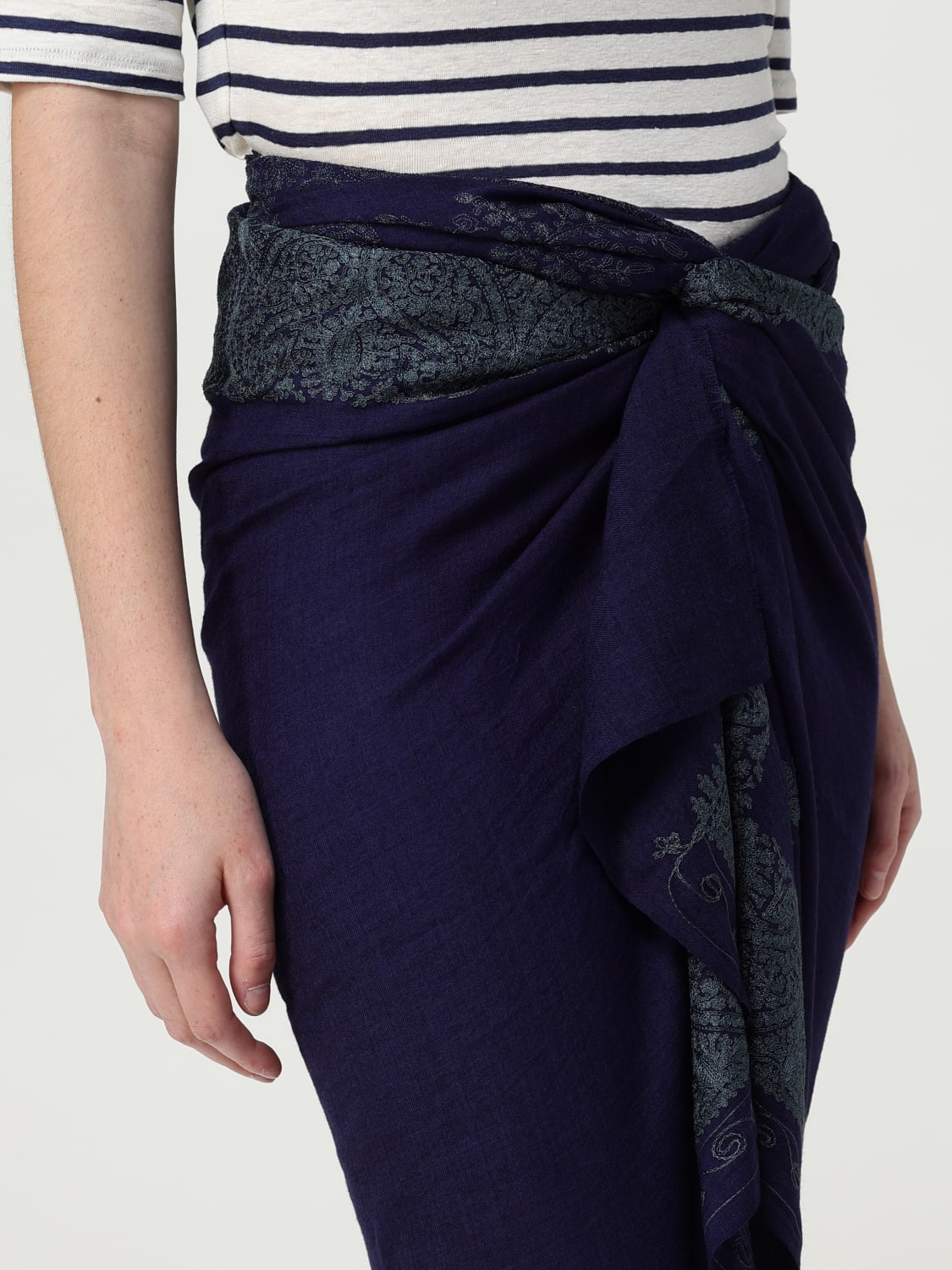 アウターその他 MALIPARMI Woman Shawl Avion IB0339223030 D8077 MALIPARMI: Shawl woman - Avion | Maliparmi scarf