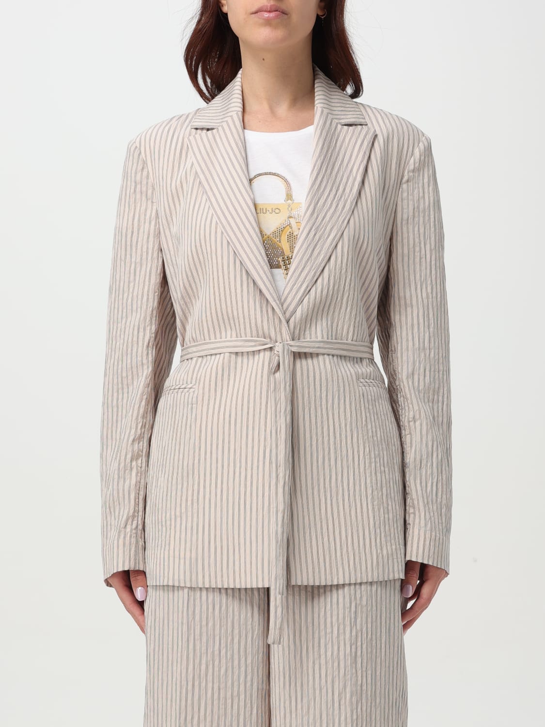 アウターその他 LIU JO Woman Blazer Pink WA5400T4305 M9499 LIU JO: Blazer woman - Pink | Liu Jo blazer WA5400T4305