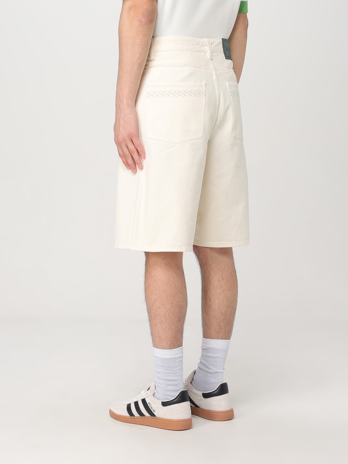 DRÔLE DE MONSIEUR PANTALONCINO: Pantaloncino Drôle De Monsieur in denim , Bianco - Img 2
