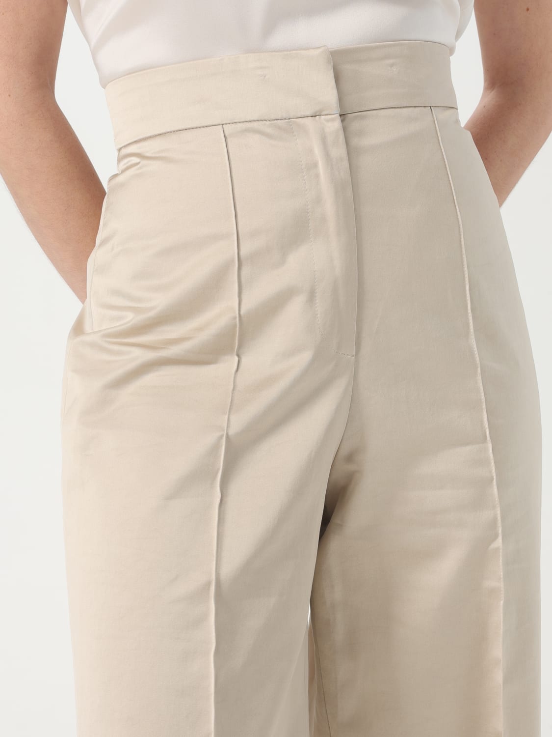 PT TORINO PANTALONE: Pantalone PT Torino in misto cotone , Beige - Img 3