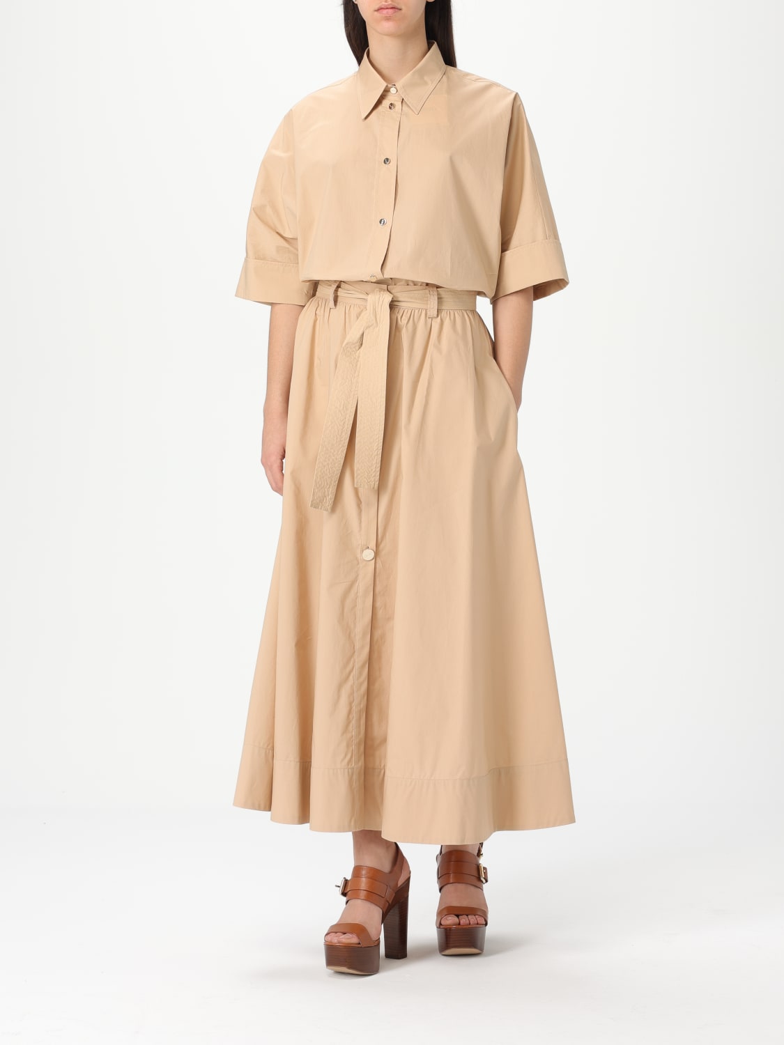 スカート LIU JO Woman Skirt Beige CA5095T2200 X0650 LIU JO: Skirt woman - Beige | Liu Jo skirt CA5095T2200
