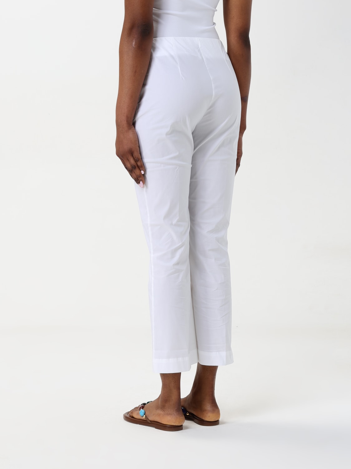 パンツ LIVIANA CONTI Women Straight Pants L5SK86 A010 WHITE Liviana Conti Pants for Women SS25 | GIGLIO.COM