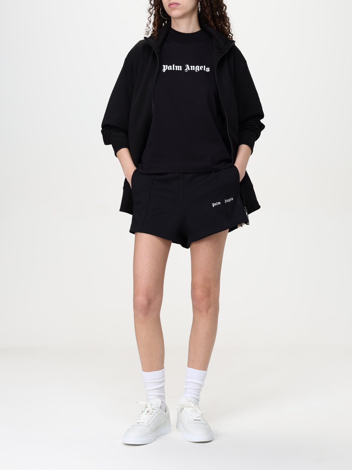 PALM ANGELS SWEATSHIRT: Sweatshirt woman Palm Angels, Black - Img 2
