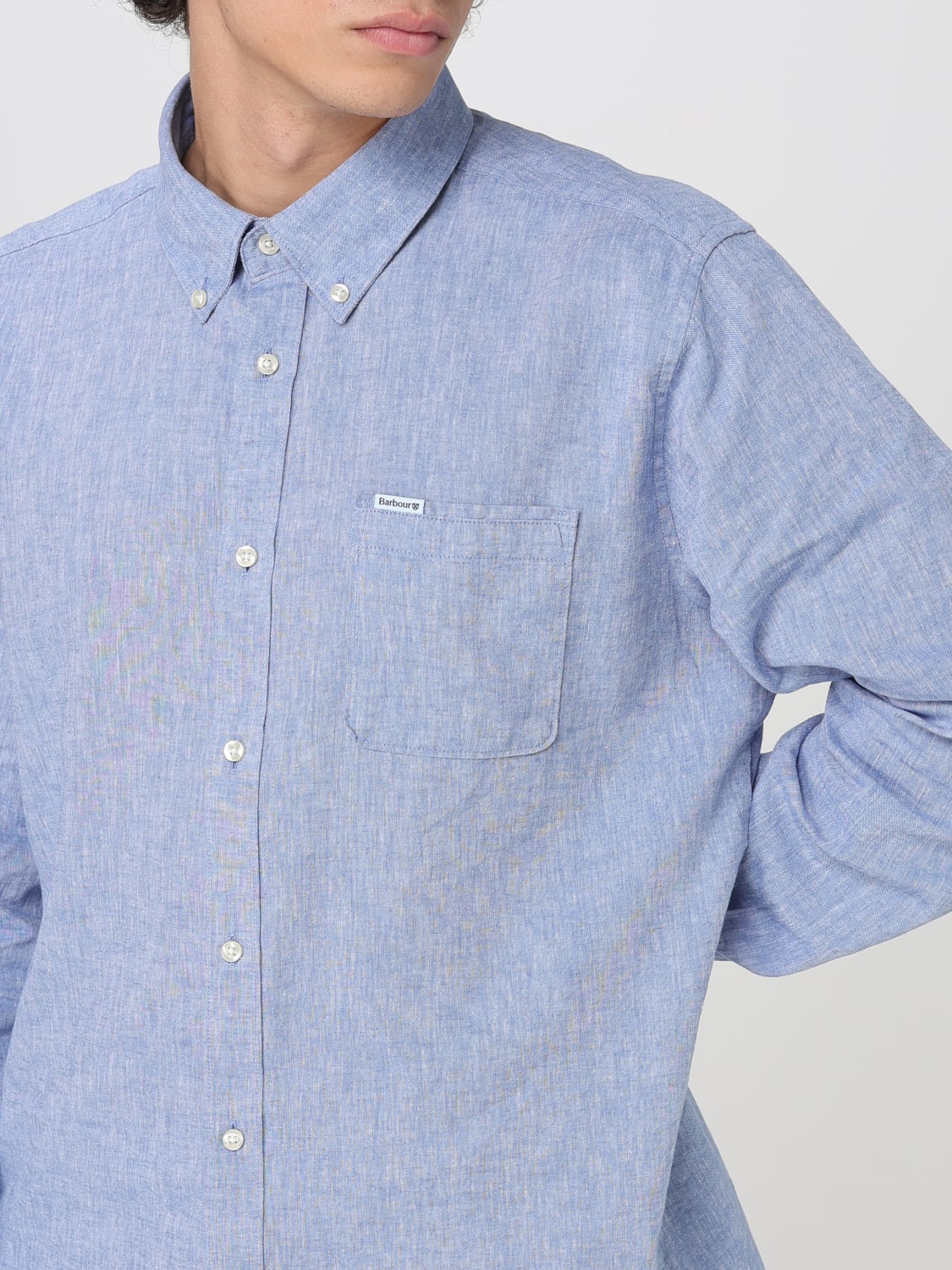 BARBOUR SHIRT: Shirt men Barbour, Blue 1 - Img 3