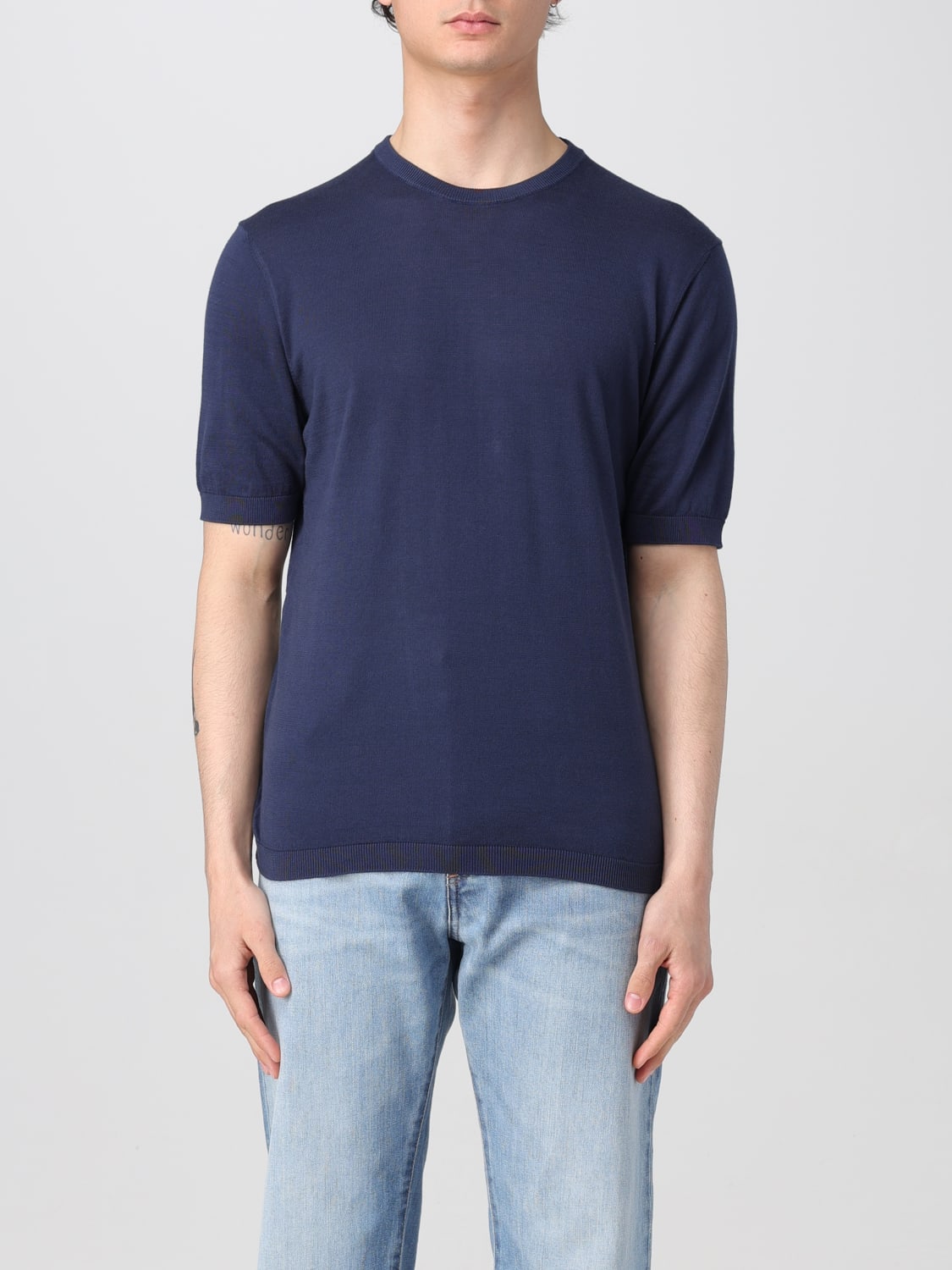 ASPESI T-SHIRT: T-shirt a girocollo basic Aspesi in cotone, Blue 1 - Img 1