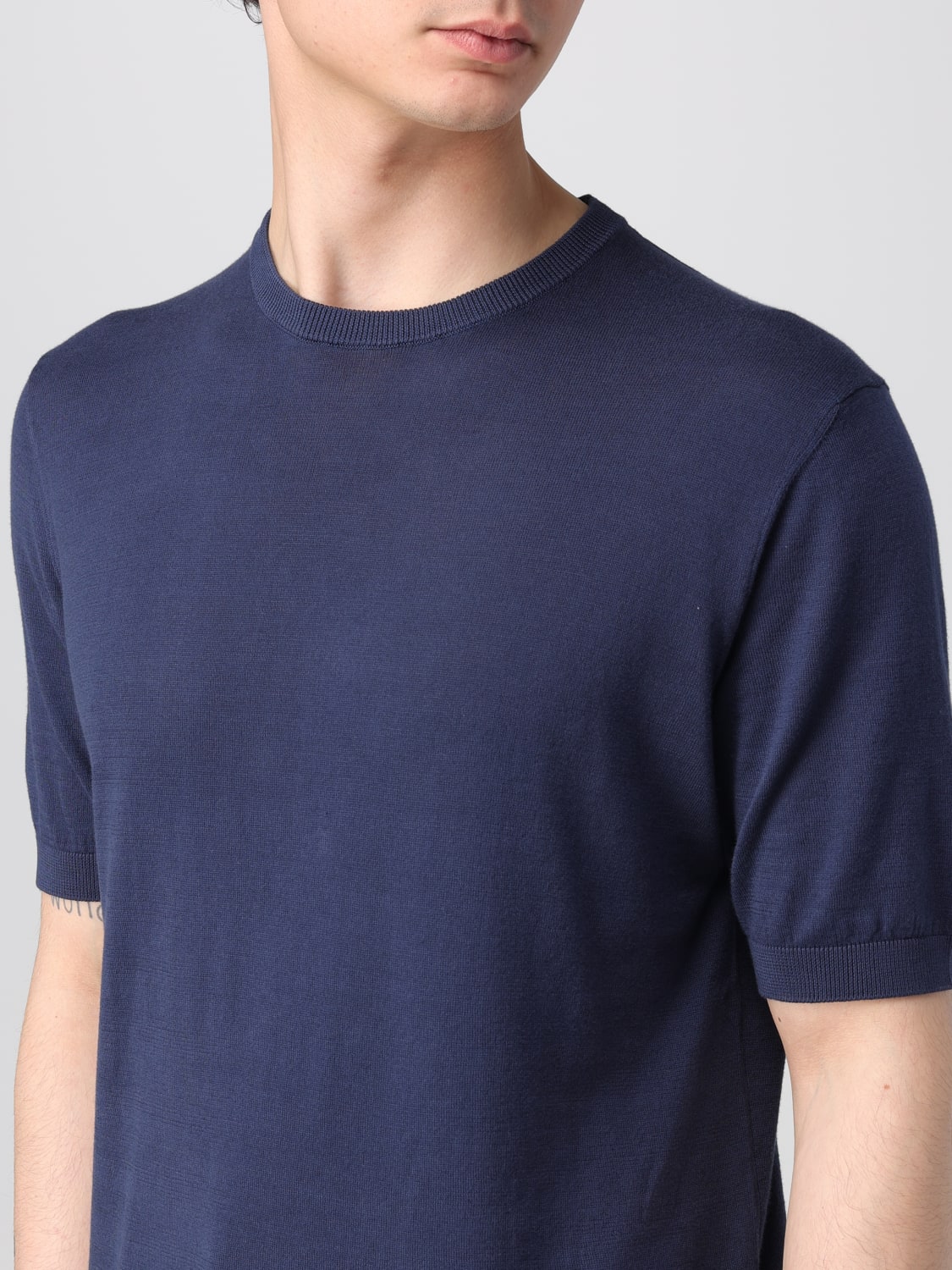 ASPESI T-SHIRT: T-shirt a girocollo basic Aspesi in cotone, Blue 1 - Img 3