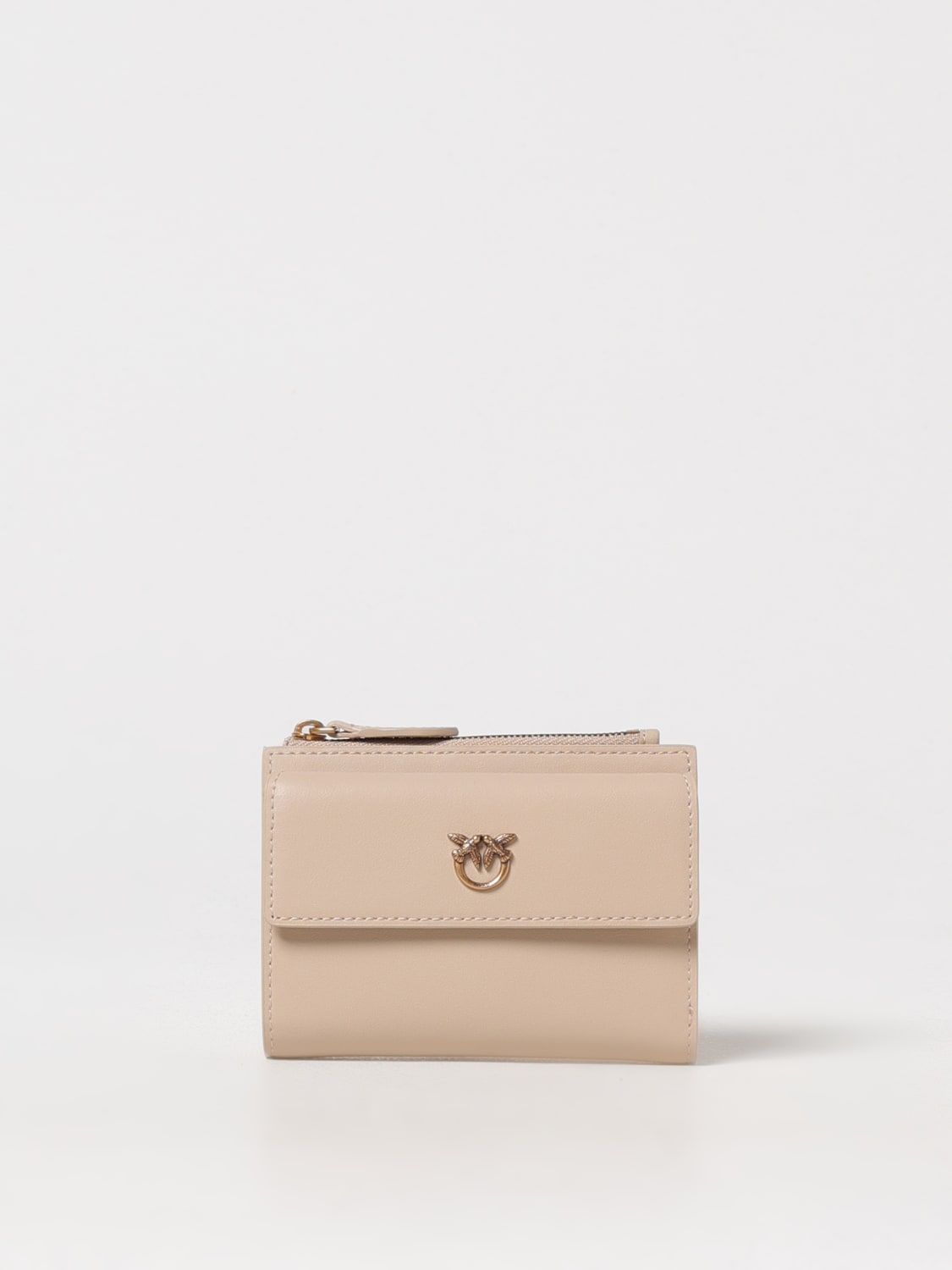 PINKO WALLET: Wallet woman Pinko, Beige - Img 1