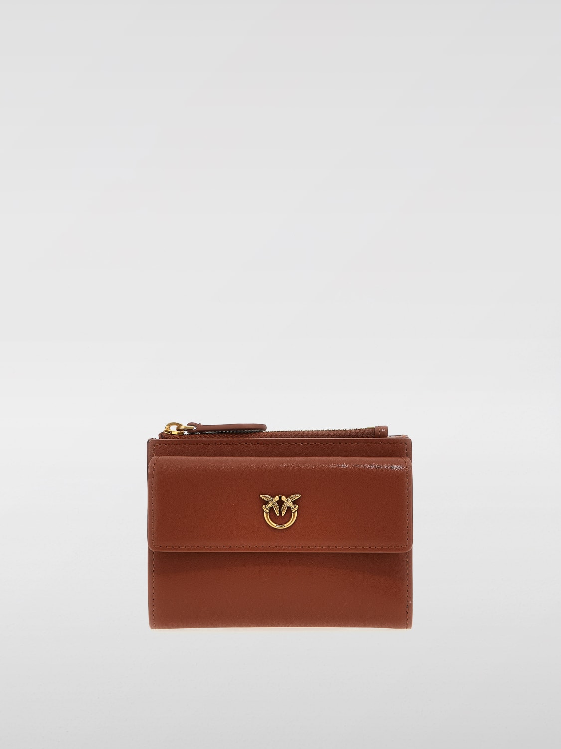 PINKO WALLET: Wallet woman Pinko, Brown - Img 1
