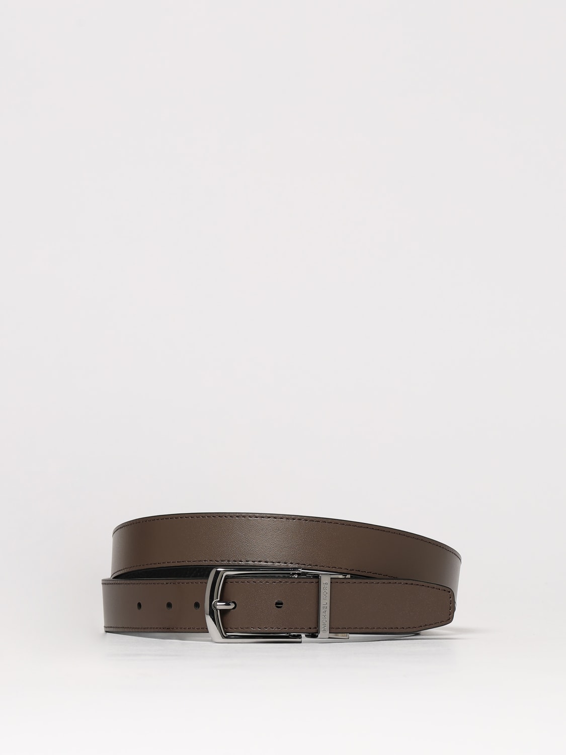 michael kors belt mens brown