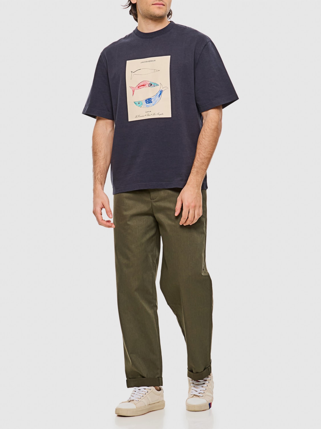 Tシャツ・カットソー JACQUEMUS Men T-shirt Blue 255JS3192102 3FP JACQUEMUS: T-shirt men - Blue | Jacquemus t-shirt