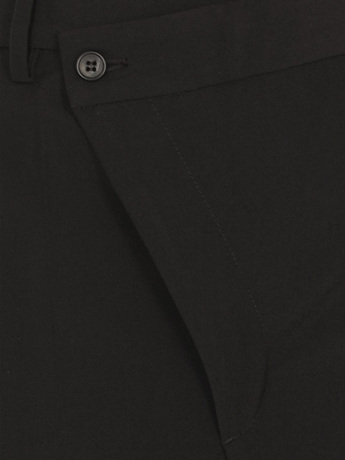 MM6 MAISON MARGIELA PANTALONI: Pantalone palazzo MM6 Maison Margiela in misto lana , Nero - Img 4