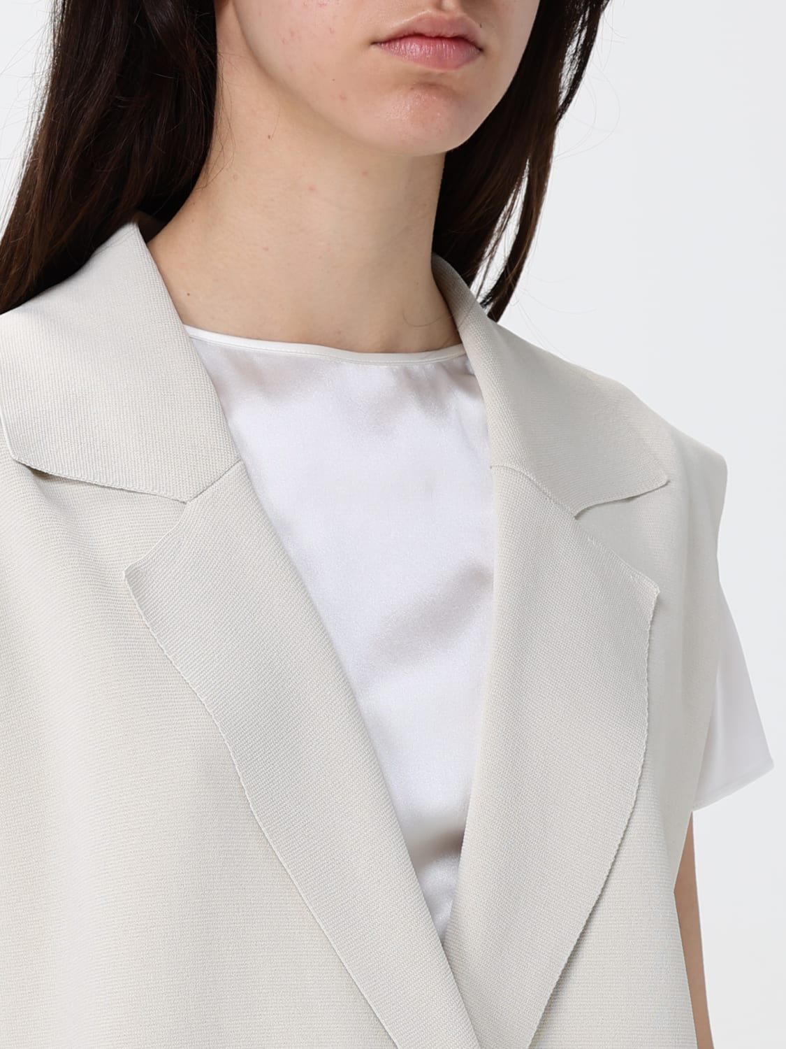 FAY: Waistcoat woman - White | Fay waistcoat NMWC1505830XAU