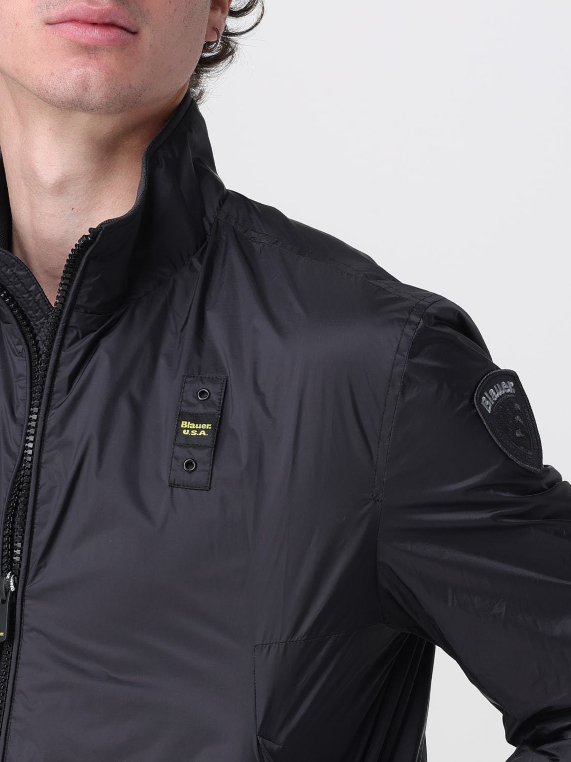 BLAUER JACKE: Mantel herren Blauer, Schwarz - Img 4