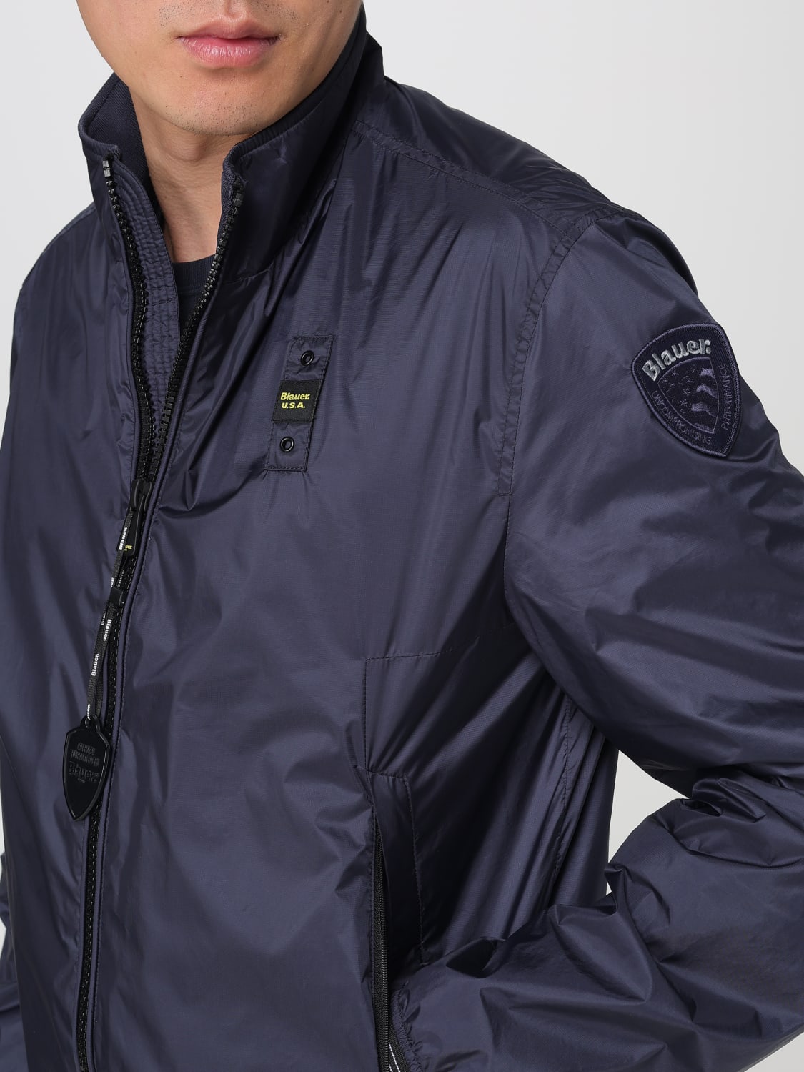 BLAUER JACKET: Coat men Blauer, Blue - Img 4
