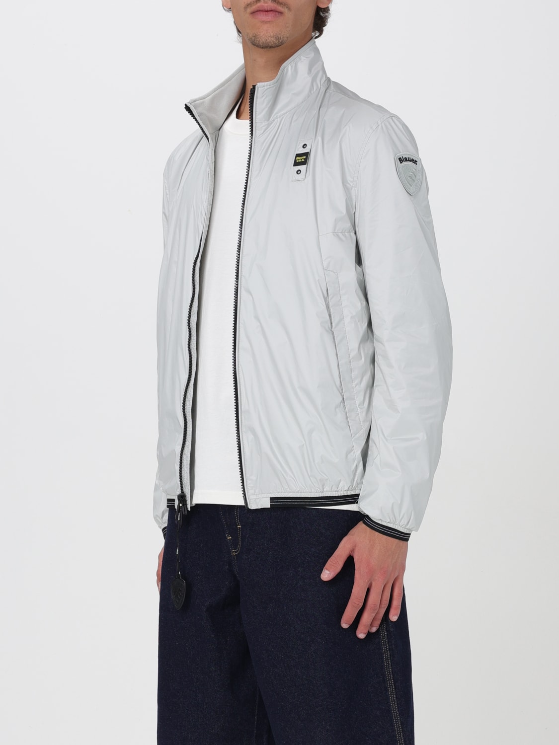 BLAUER JACKET: Coat men Blauer, Ivory - Img 3