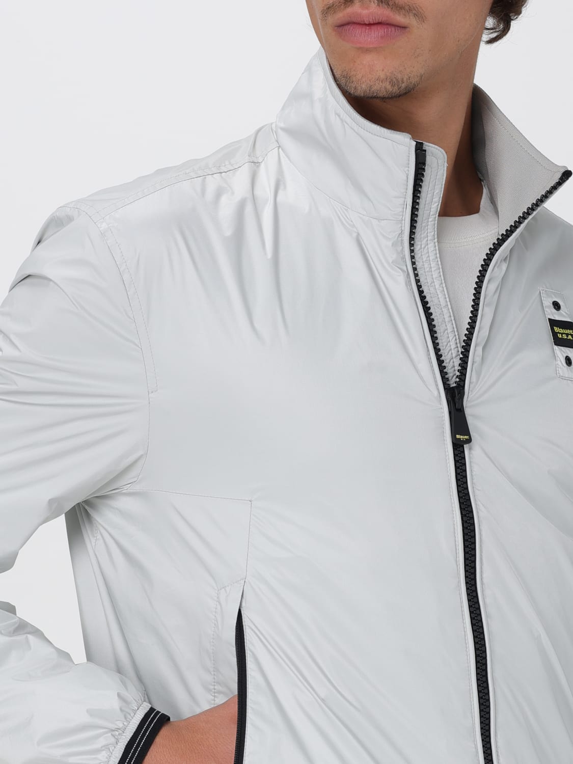 BLAUER JACKET: Coat men Blauer, Ivory - Img 4