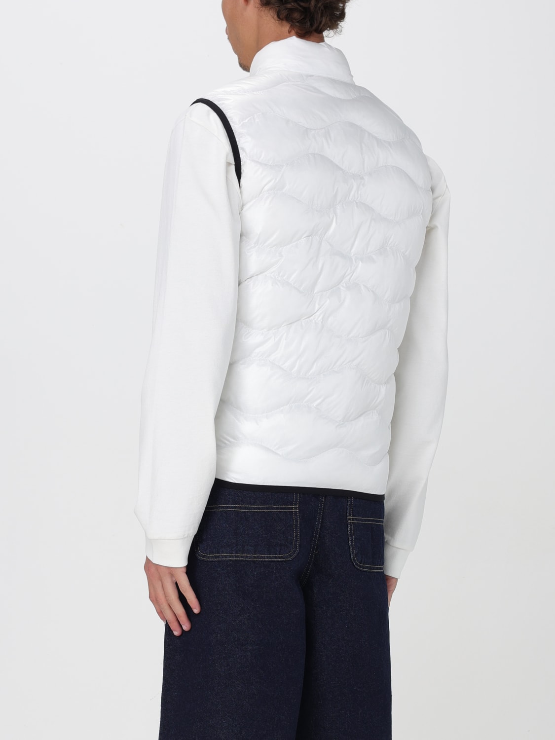 BLAUER SUIT VEST: Blauer padded quilted nylon vest, White - Img 2