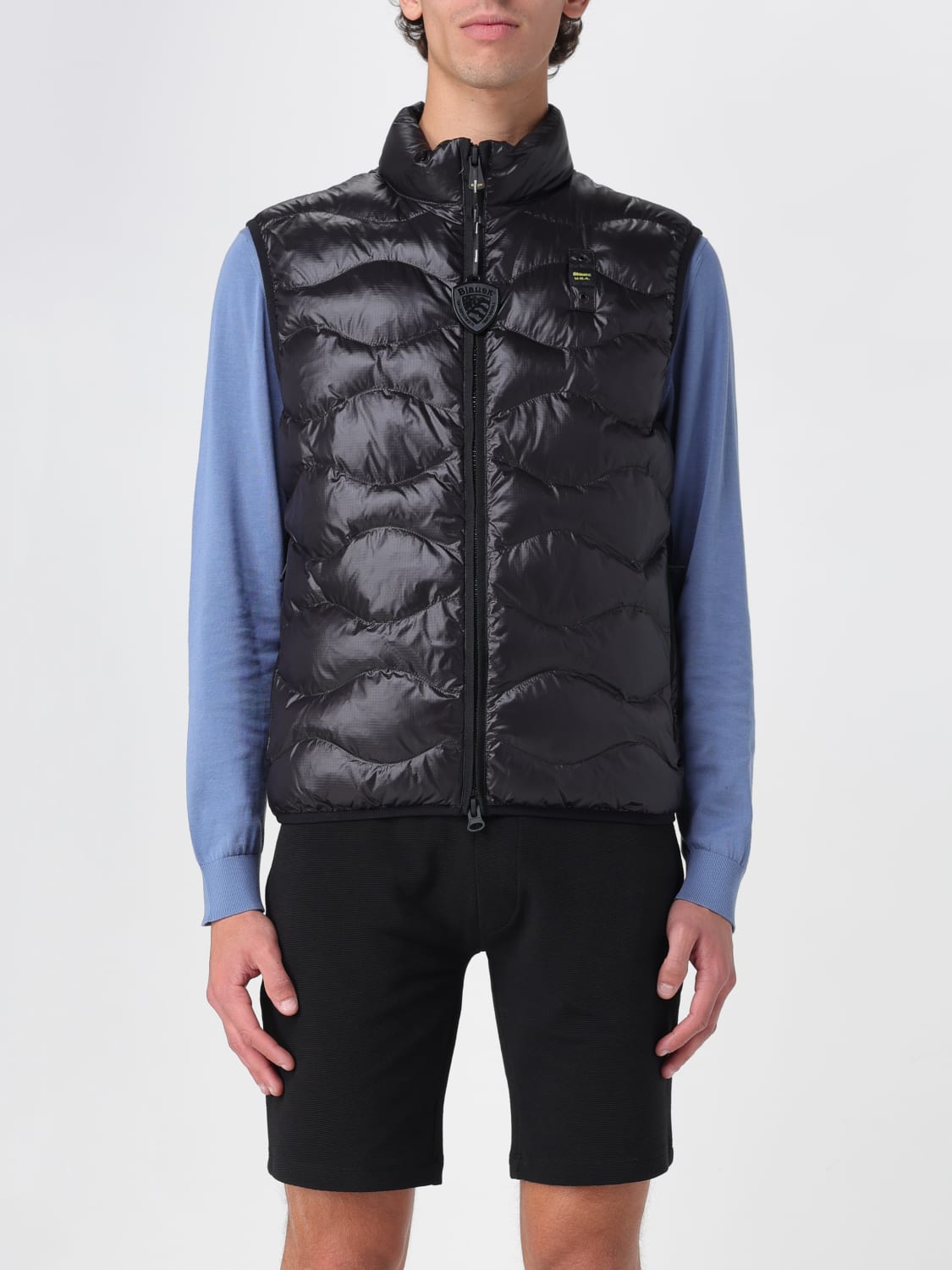 BLAUER SUIT VEST: Blauer padded quilted nylon vest, Black - Img 1