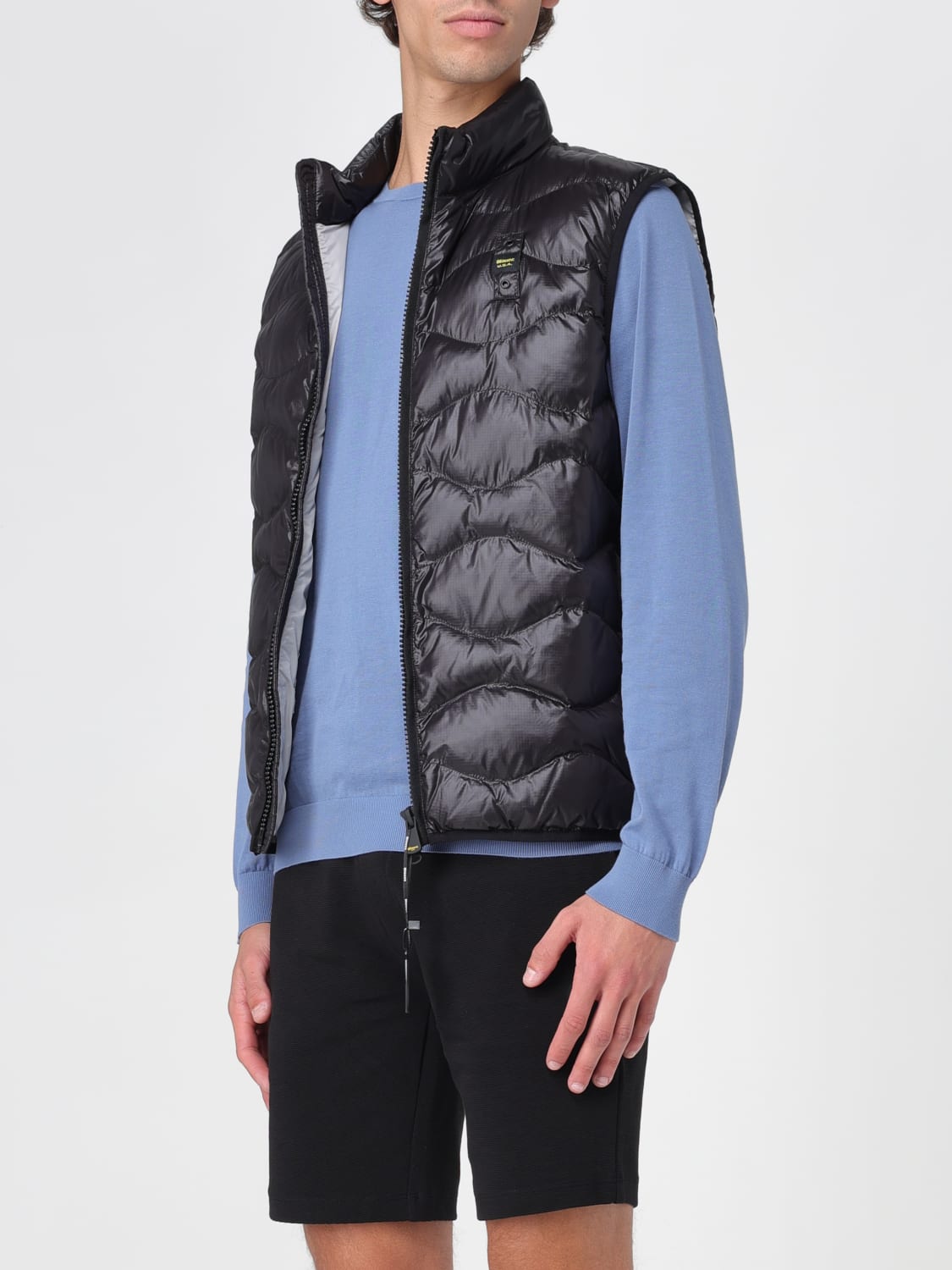 BLAUER SUIT VEST: Blauer padded quilted nylon vest, Black - Img 3