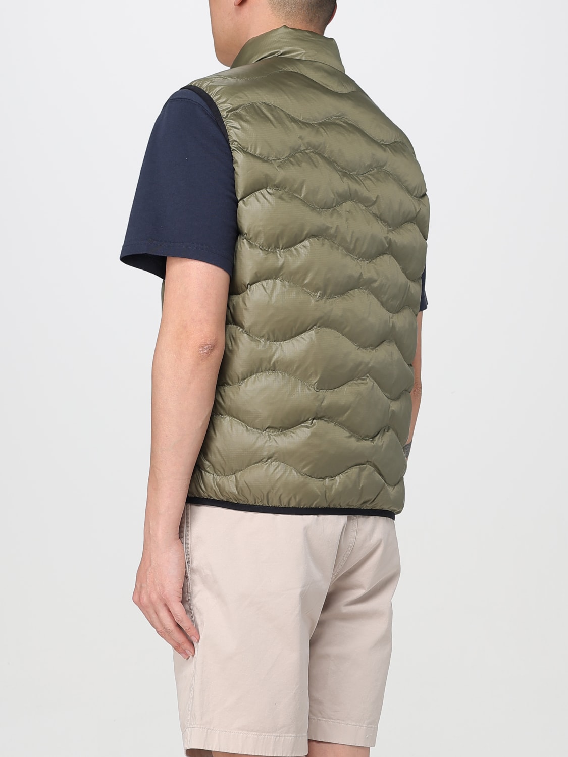 BLAUER SUIT VEST: Blauer padded quilted nylon vest, Green - Img 2