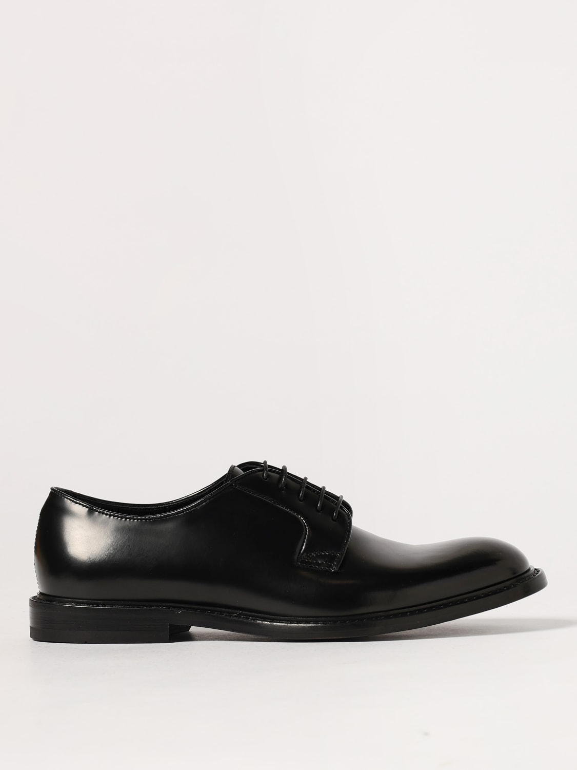 DOUCAL'S SCARPE STRINGATE: Derby Doucal's in pelle spazzolata , Nero - Img 1