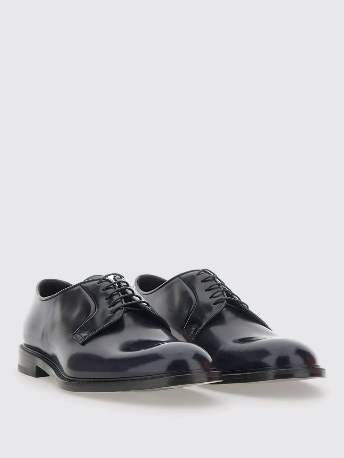 DOUCAL'S SCARPE STRINGATE: Derby Doucal's in pelle spazzolata , Blue - Img 2