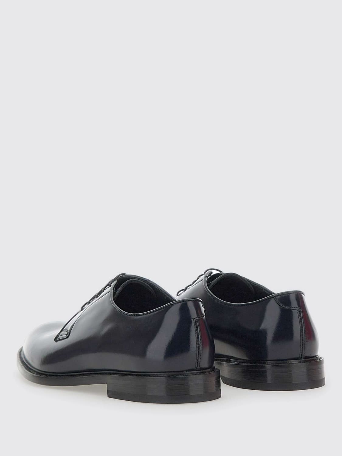 DOUCAL'S SCARPE STRINGATE: Derby Doucal's in pelle spazzolata , Blue - Img 3