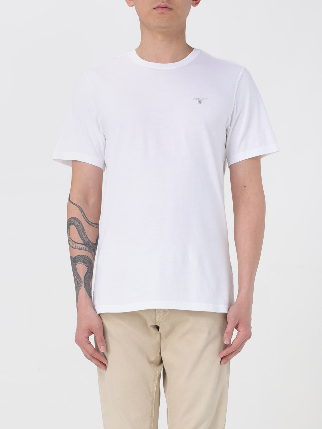 BARBOUR T-SHIRT: T-shirt men Barbour, White - Img 1