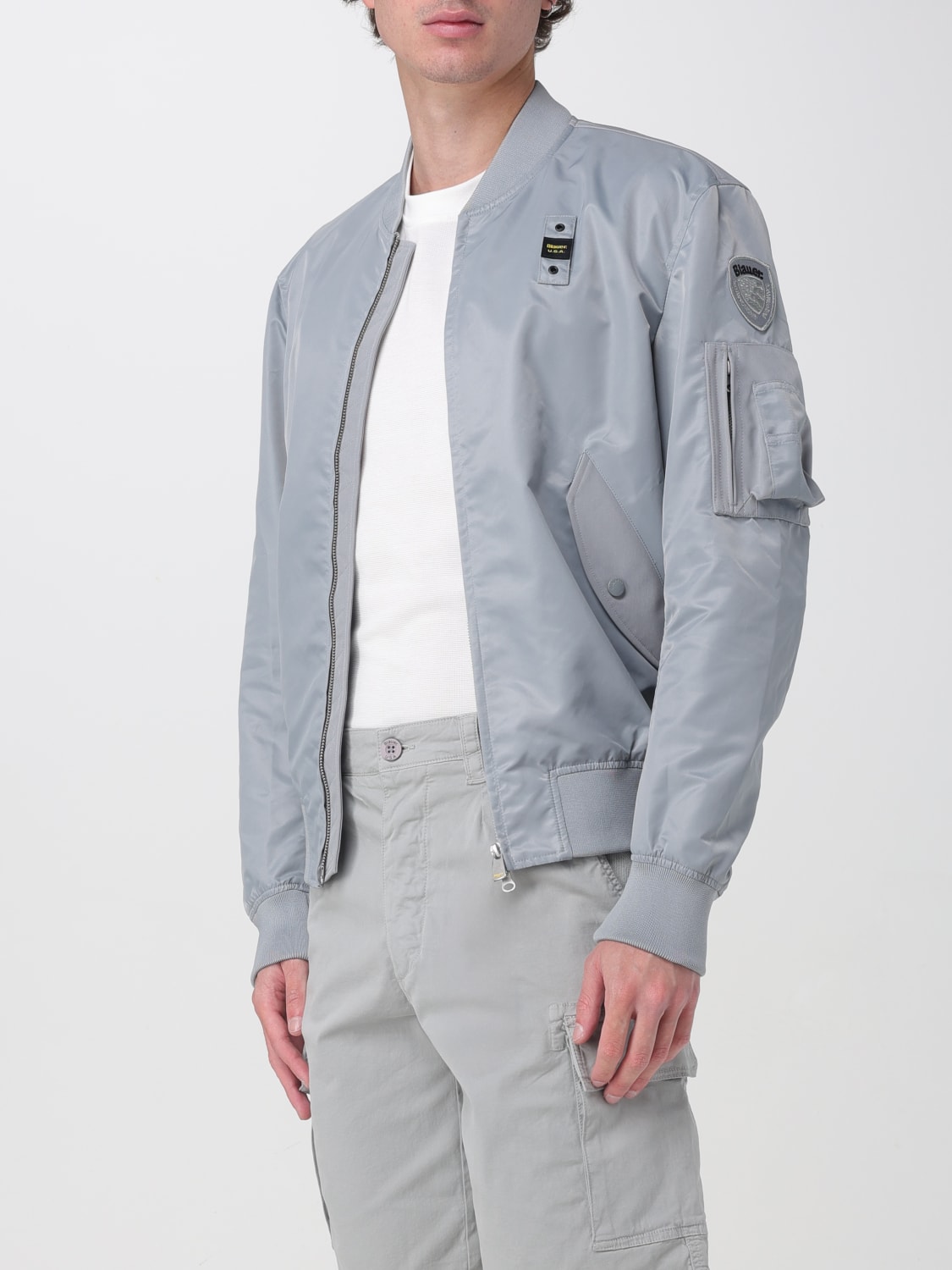 BLAUER JACKE: Mantel herren Blauer, Grau - Img 3