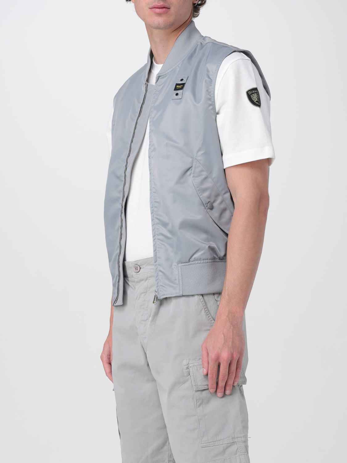 BLAUER SUIT VEST: Jacket men Blauer, Grey - Img 3