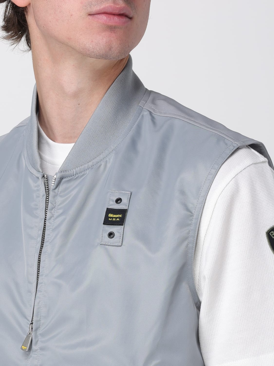 BLAUER SUIT VEST: Jacket men Blauer, Grey - Img 4