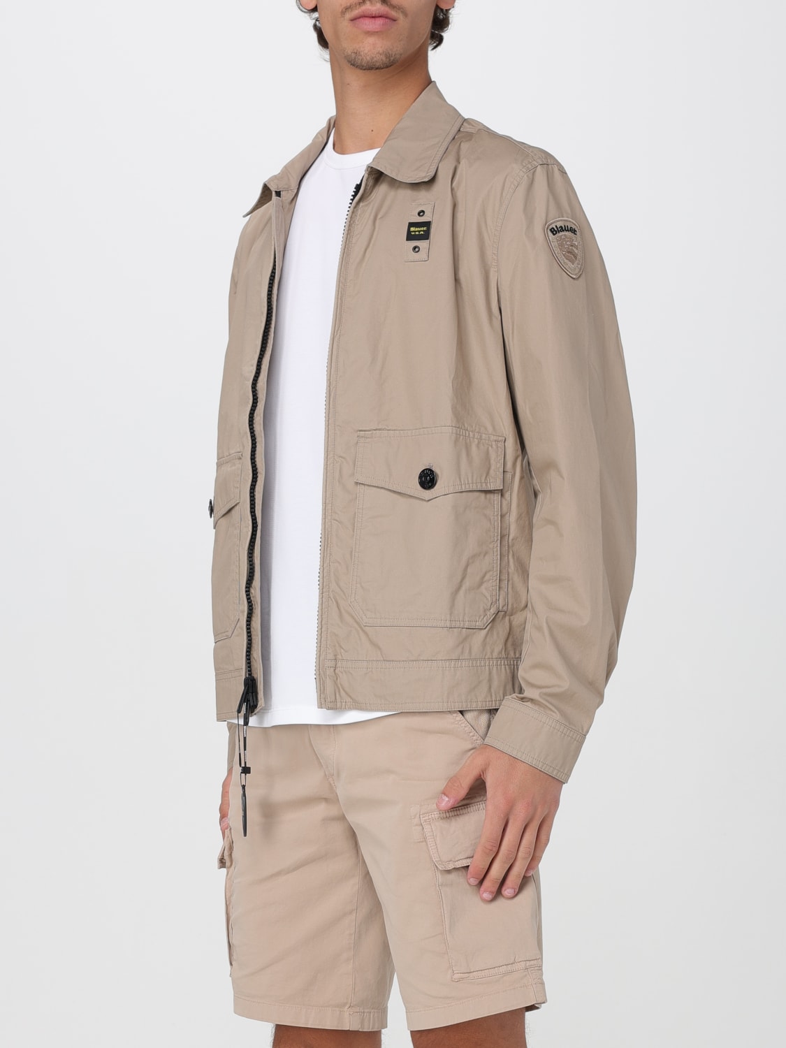 BLAUER JACKET: Coat men Blauer, Beige - Img 3