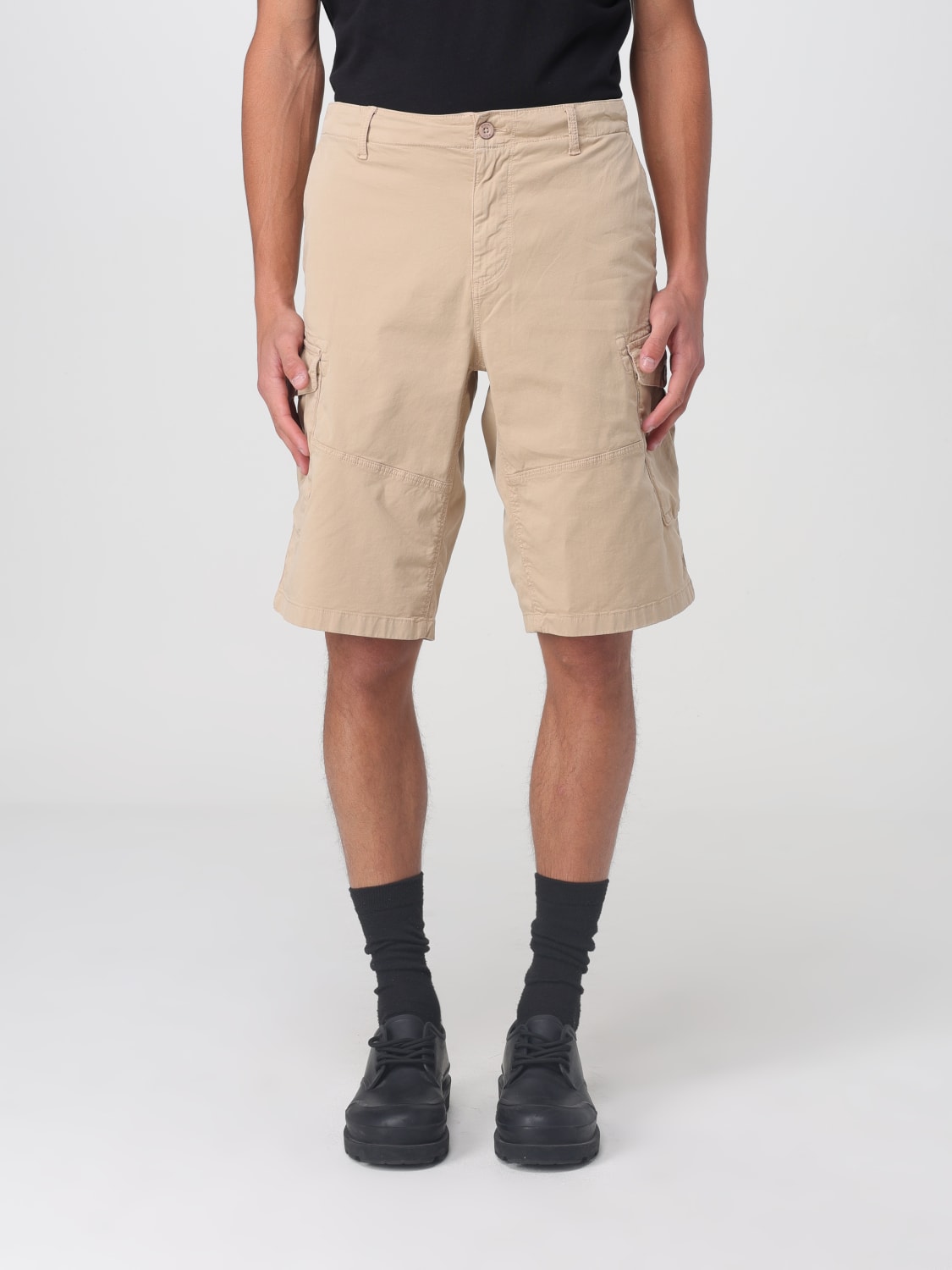 BLAUER PANTALONCINO: Pantaloncino cargo Blauer in cotone stretch , Beige - Img 1