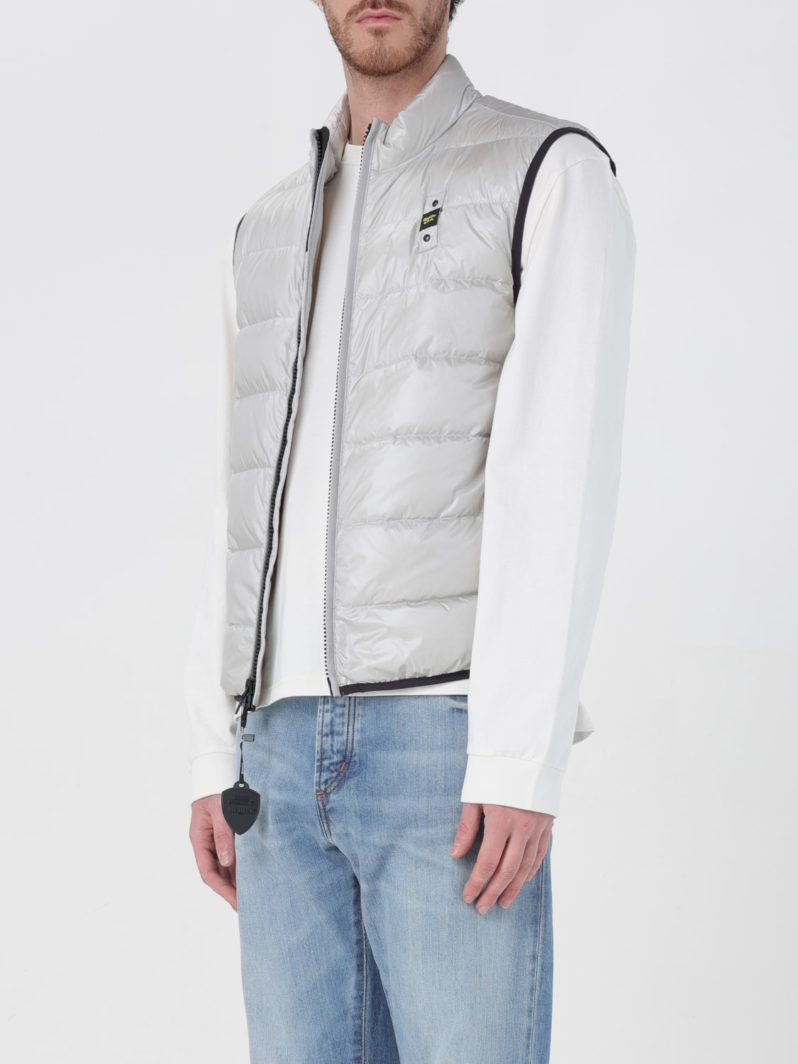 BLAUER WESTE: Weste herren Blauer, Grau - Img 3