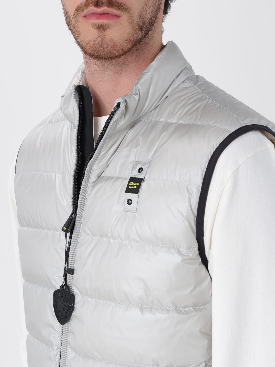 BLAUER WESTE: Weste herren Blauer, Grau - Img 4