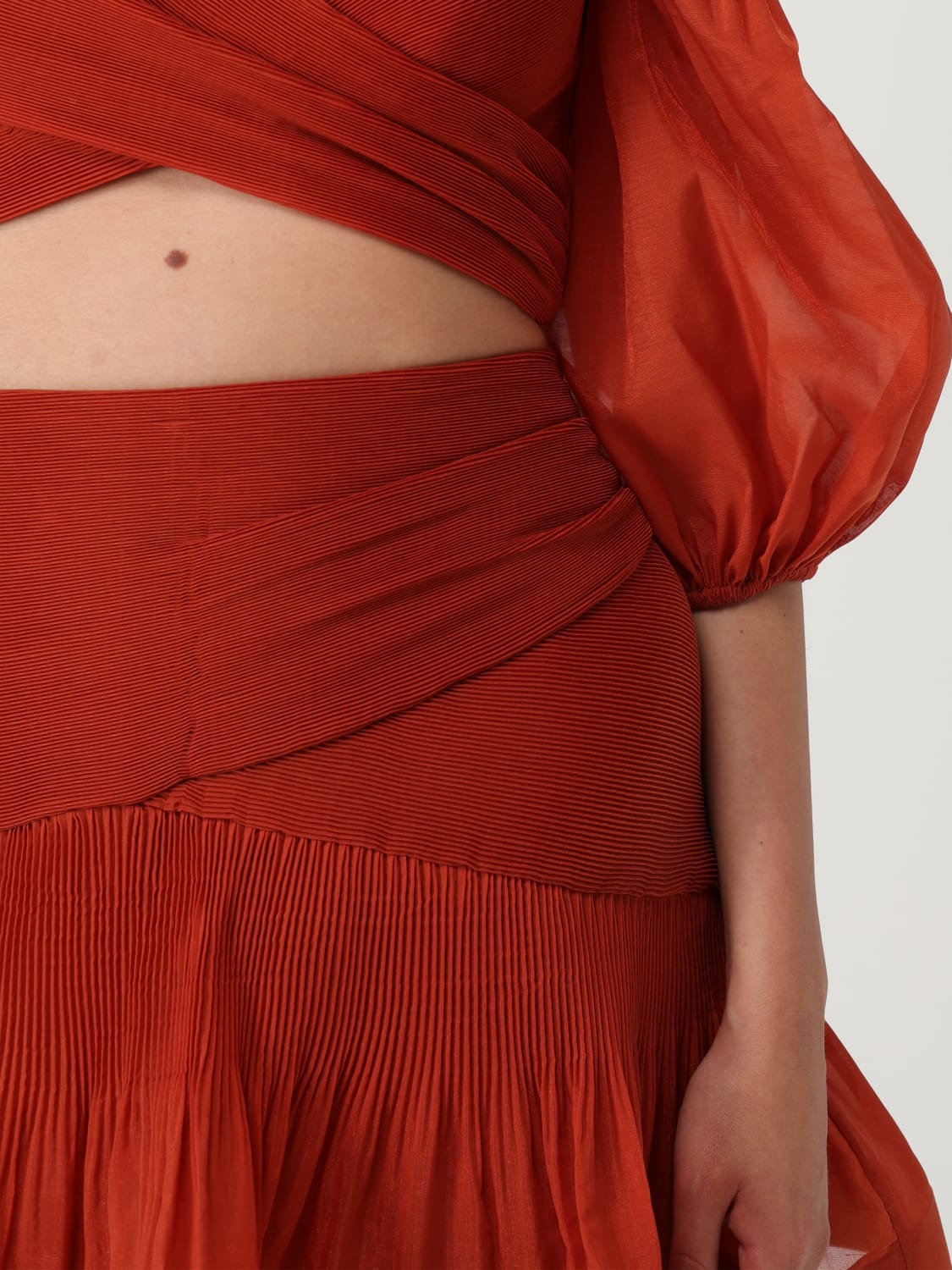 スカート ZIMMERMANN Women Skirts 2323DR251RED Red ZIMMERMANN Printed cotton and linen-blend maxi skirt | THE