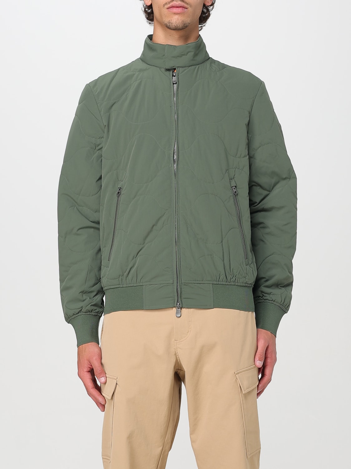 SAVE THE DUCK 外套: 外套 男士 Save The Duck, 绿色 - Img 1