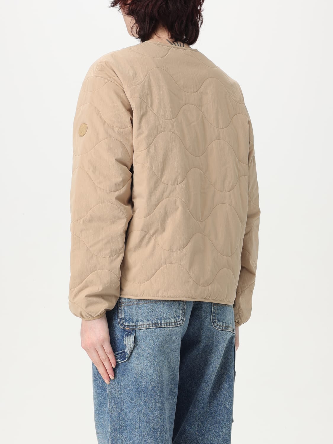 SAVE THE DUCK GIACCA: Bomber Save The Duck in nylon trapuntato , Cammello - Img 2