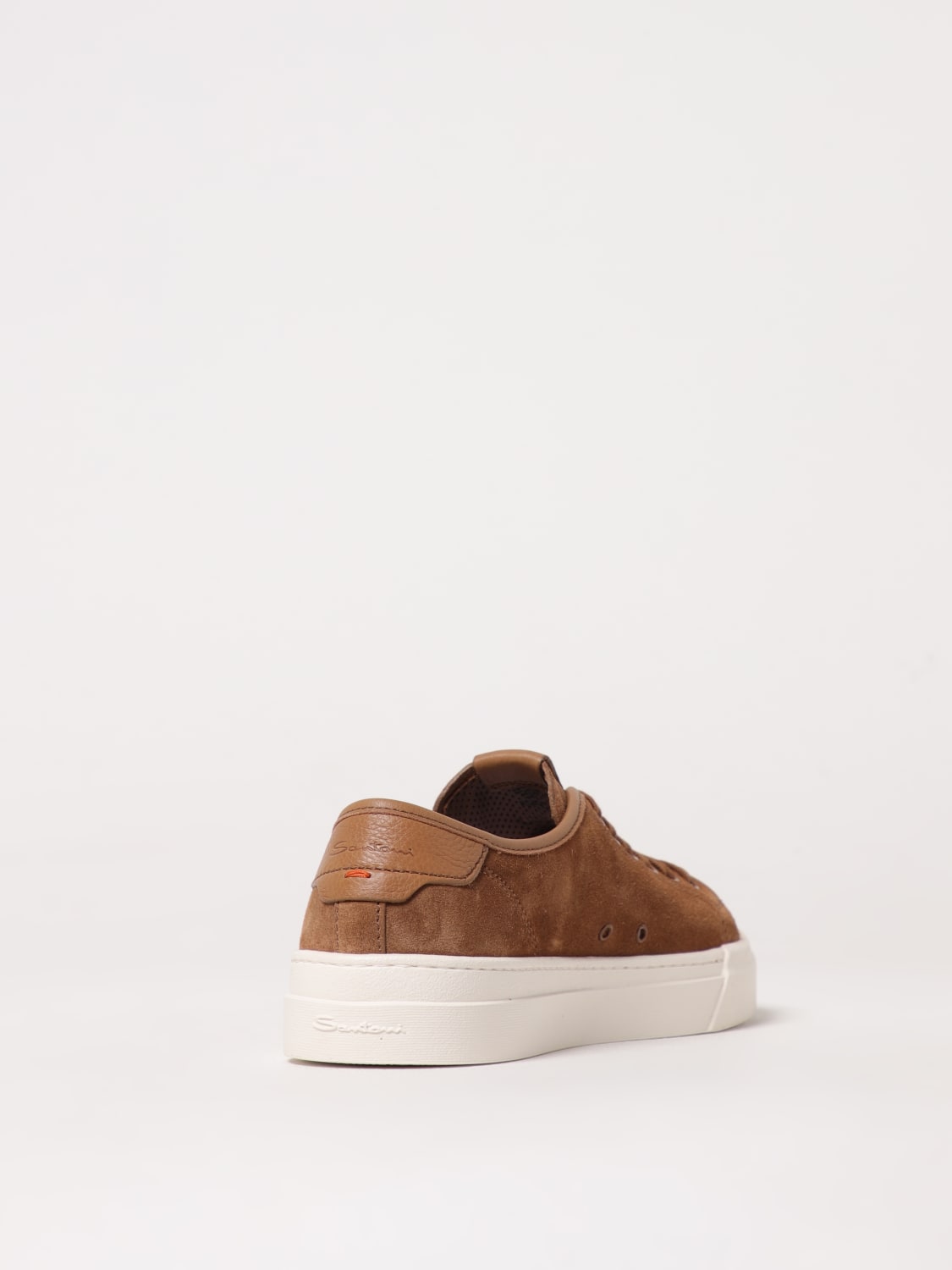 SANTONI SNEAKERS: Sneakers Santoni in camoscio , Marrone - Img 3